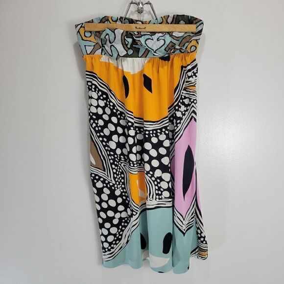 Diane Von Furstenberg Silk Groovy Strapless Dress - Picture 7 of 14